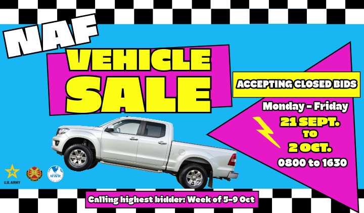 NAF Vehicle Sale